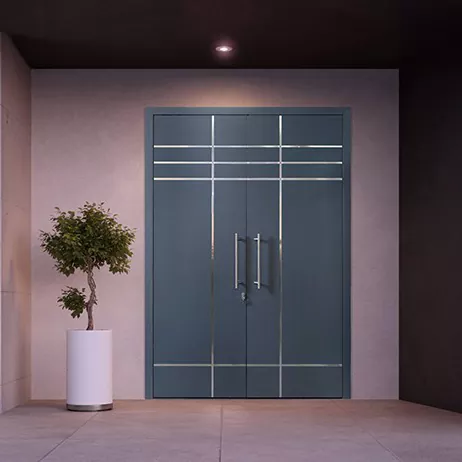 Puerta de entrada de aleación de aluminio